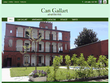 Tablet Screenshot of aparthotelcangallart.com